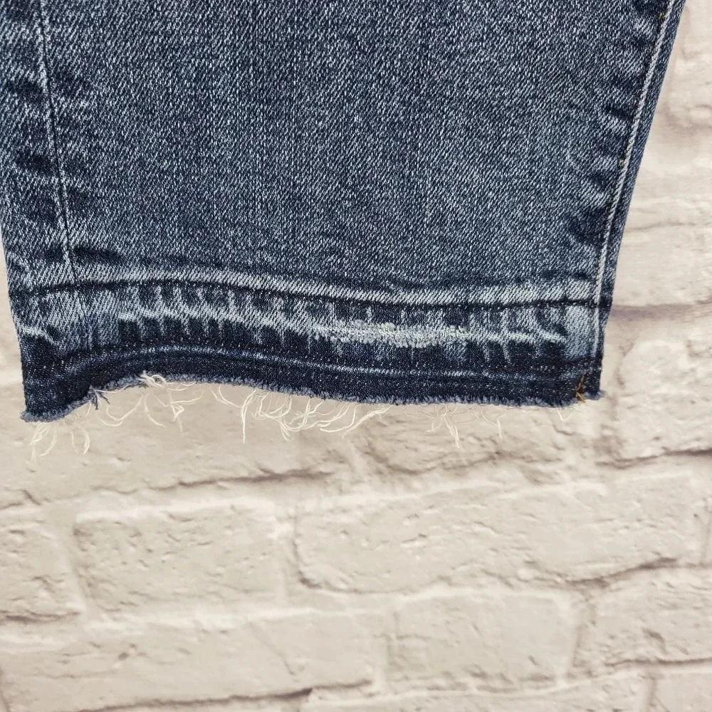 GAP Denim Distressed High Rise Straight Jeans Sz 29R